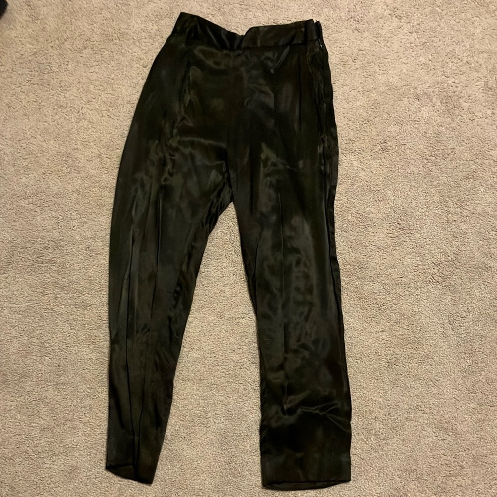 Black silk pants from Anthro